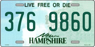 NH license plate 3769860