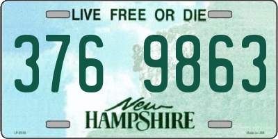 NH license plate 3769863