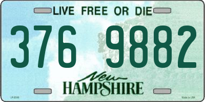 NH license plate 3769882