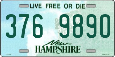 NH license plate 3769890