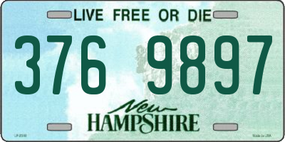 NH license plate 3769897