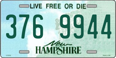 NH license plate 3769944