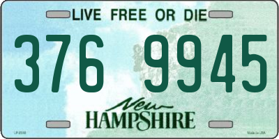NH license plate 3769945