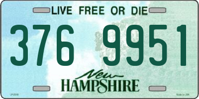 NH license plate 3769951