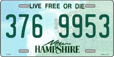 NH license plate 3769953