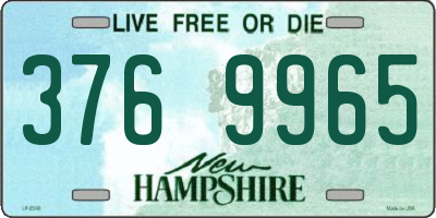 NH license plate 3769965