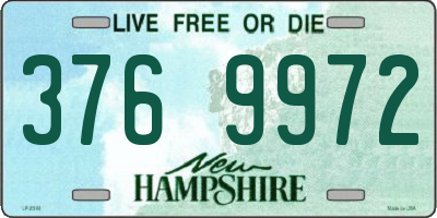 NH license plate 3769972