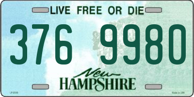 NH license plate 3769980