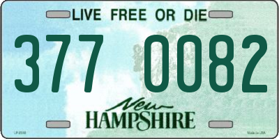 NH license plate 3770082