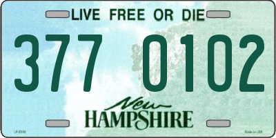 NH license plate 3770102