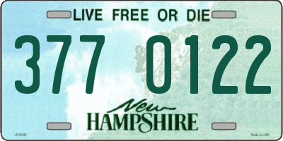 NH license plate 3770122
