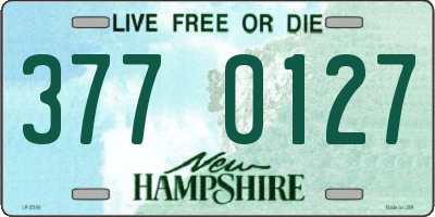 NH license plate 3770127