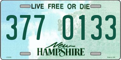 NH license plate 3770133