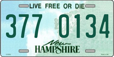 NH license plate 3770134