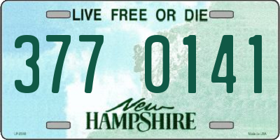 NH license plate 3770141