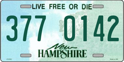 NH license plate 3770142