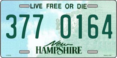NH license plate 3770164