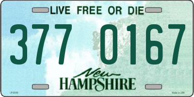 NH license plate 3770167