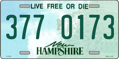 NH license plate 3770173