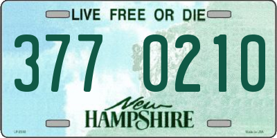 NH license plate 3770210