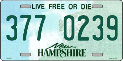 NH license plate 3770239