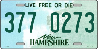 NH license plate 3770273