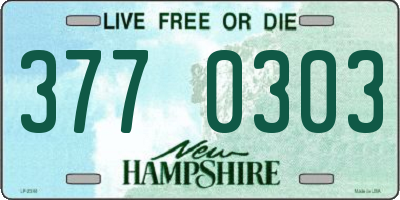 NH license plate 3770303