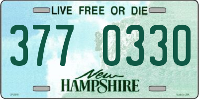 NH license plate 3770330