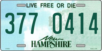 NH license plate 3770414