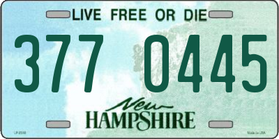 NH license plate 3770445