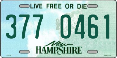 NH license plate 3770461