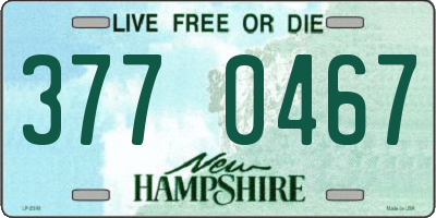 NH license plate 3770467