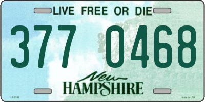 NH license plate 3770468