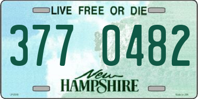 NH license plate 3770482