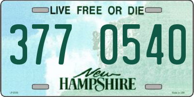 NH license plate 3770540