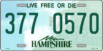 NH license plate 3770570
