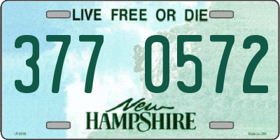 NH license plate 3770572