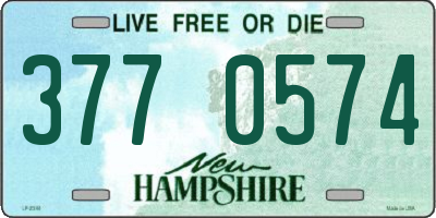 NH license plate 3770574