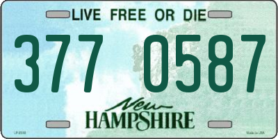 NH license plate 3770587