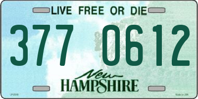 NH license plate 3770612