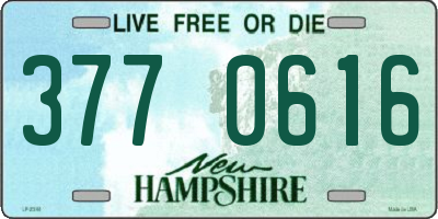 NH license plate 3770616