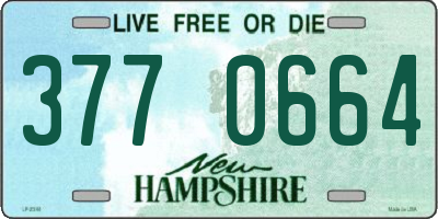NH license plate 3770664