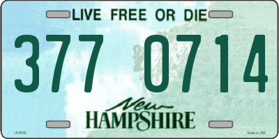 NH license plate 3770714