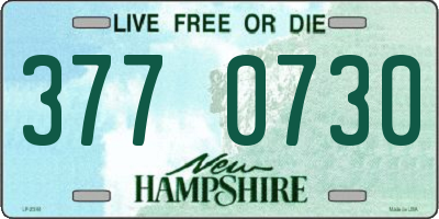 NH license plate 3770730