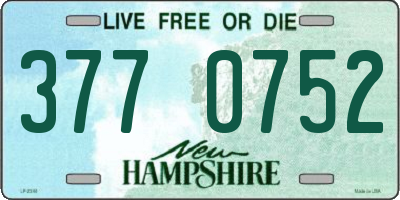 NH license plate 3770752