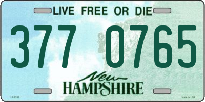 NH license plate 3770765