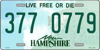 NH license plate 3770779