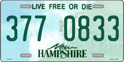 NH license plate 3770833