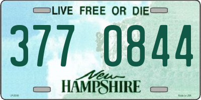 NH license plate 3770844