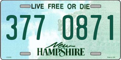 NH license plate 3770871
